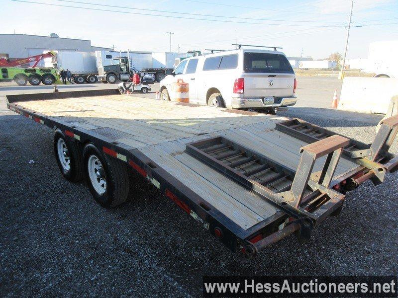 2002 pro tow 24' x 96&quot; tag trailer, 10000 gvw, t/a, 5000 lb each, torq