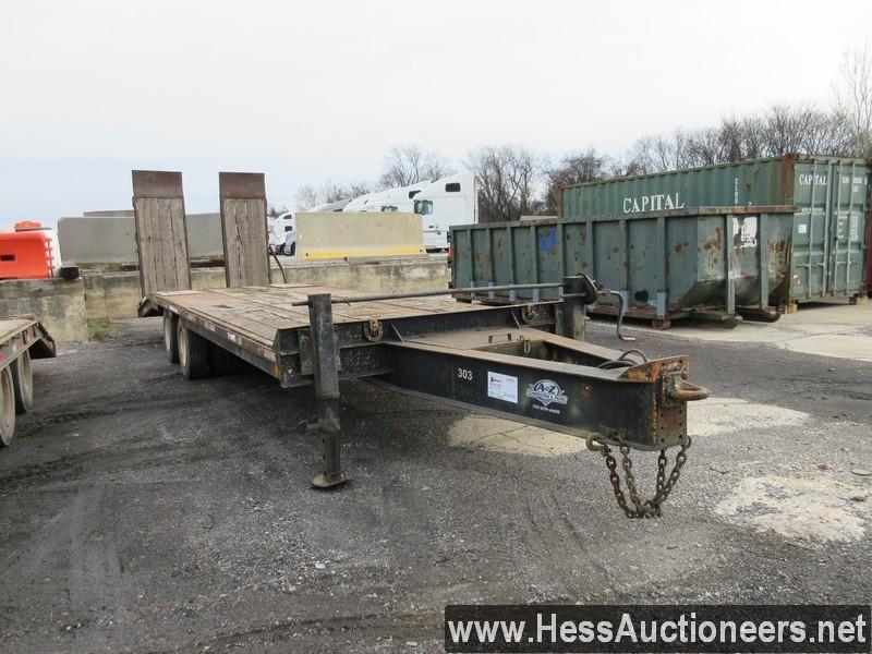 1992 BAME 27' FLATBED TAG TRAILER