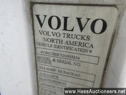 2016 VOLVO VNL64T300 T/A DAYCAB,HESS REPORT IN PHOTOS,  537675 MILES ON ODO