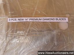 2022 NEW 3 PIECE 14&quot; PREMIUM DIAMOND BLADES,