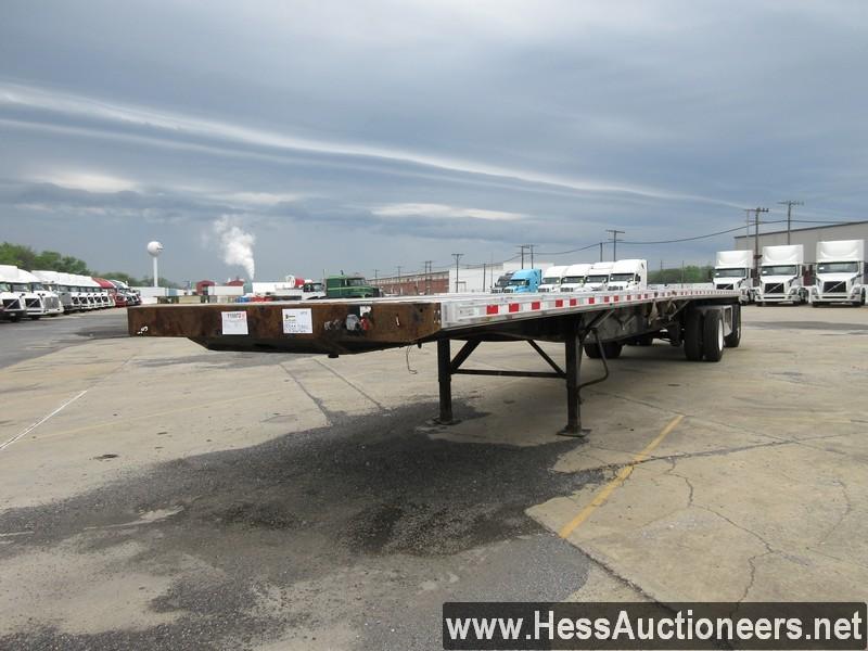 2013 GREAT DANE 48' X 102&quot; FLATBED TRAILER, NO VIN PLATE, SPREAD AXLE,