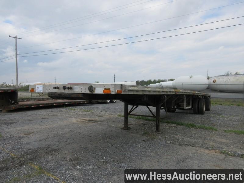 1998 TRANSCRAFT 45' X 96&quot; FLATBED COMBO, SPREAD AXLE, AIR SUSP, 11R22.