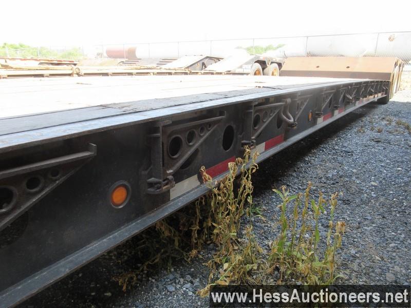 2009 FONTAINE LXT40N STRETCH LOWBOY TRAILER, GVW 76798, T/A, AIR SUSP, 255/