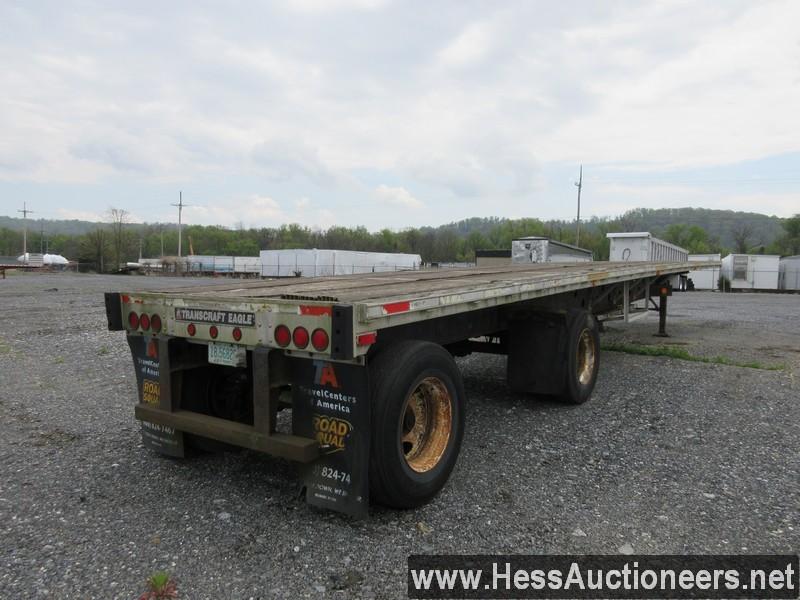 1998 TRANSCRAFT 45' X 96&quot; FLATBED COMBO, SPREAD AXLE, AIR SUSP, 11R22.