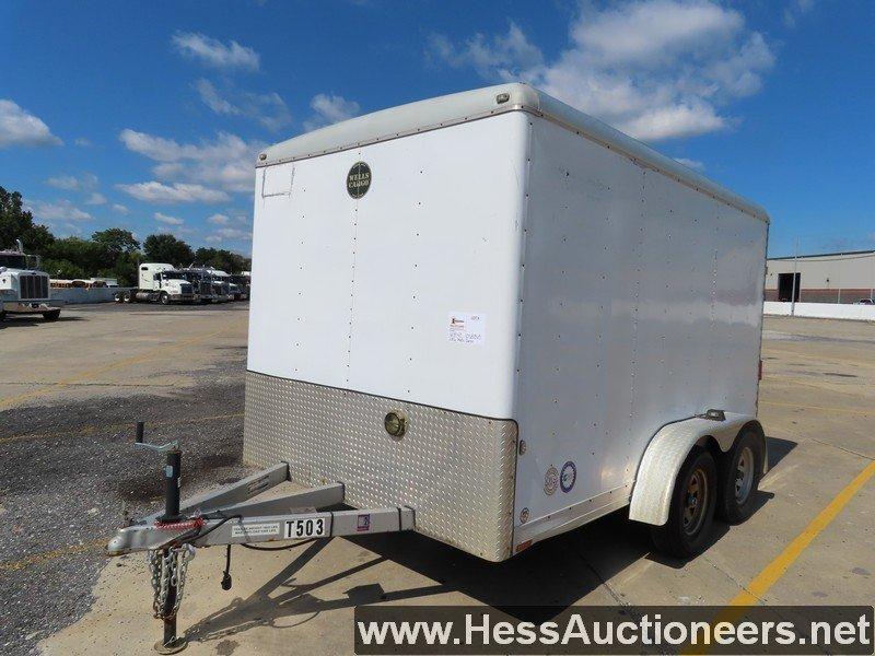 2006 WELLS CARGO CW1222-102 12'L X 94"H X 102"W CARGO TRAILER, 7700 GVW, T/