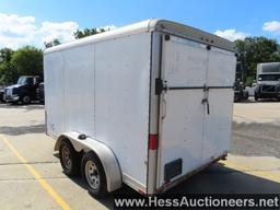 2006 WELLS CARGO CW1222-102 12'L X 94"H X 102"W CARGO TRAILER, 7700 GVW, T/