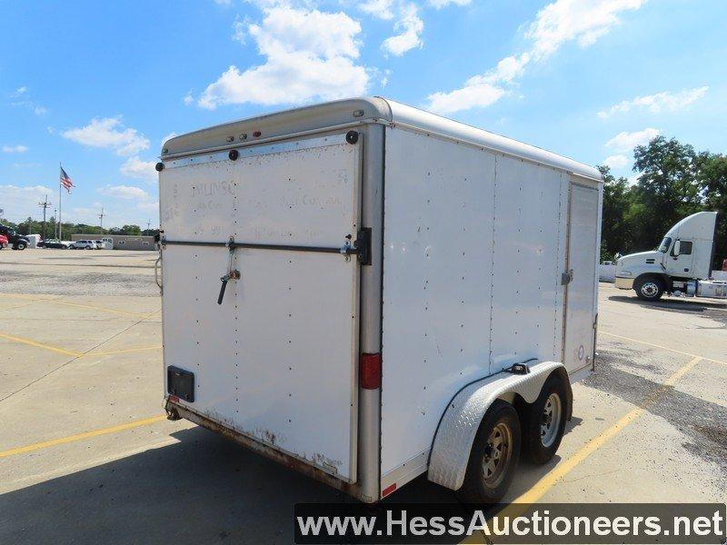 2006 WELLS CARGO CW1222-102 12'L X 94"H X 102"W CARGO TRAILER, 7700 GVW, T/