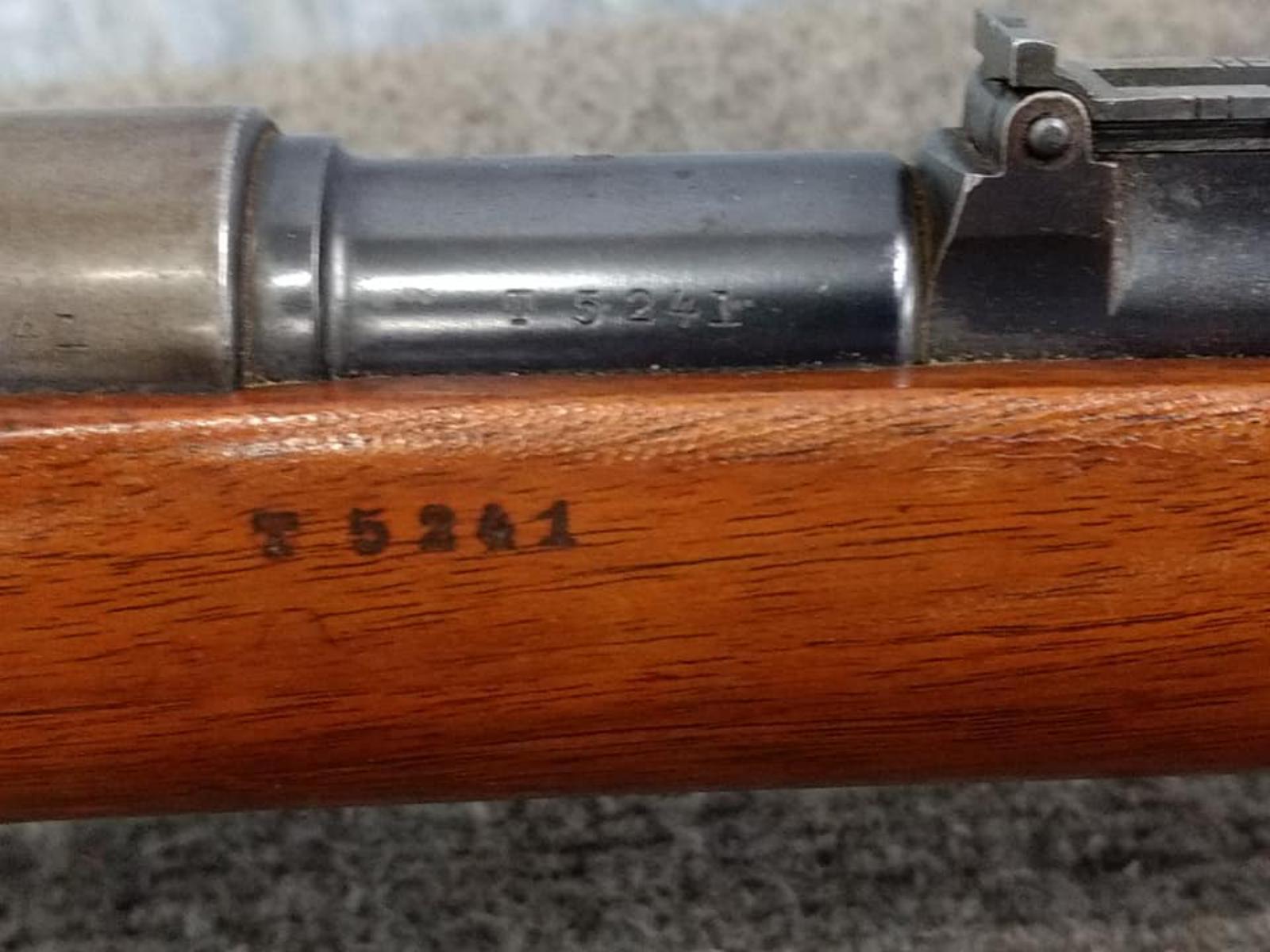 1891 Argentinian Mauser 7.65 Bolt Action Rifle Matching