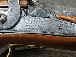 Vintage Black Powder Rifle Marked Robert Ellis New York Probably 50cal