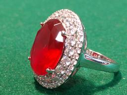 8.12ct Ruby Estate Ring