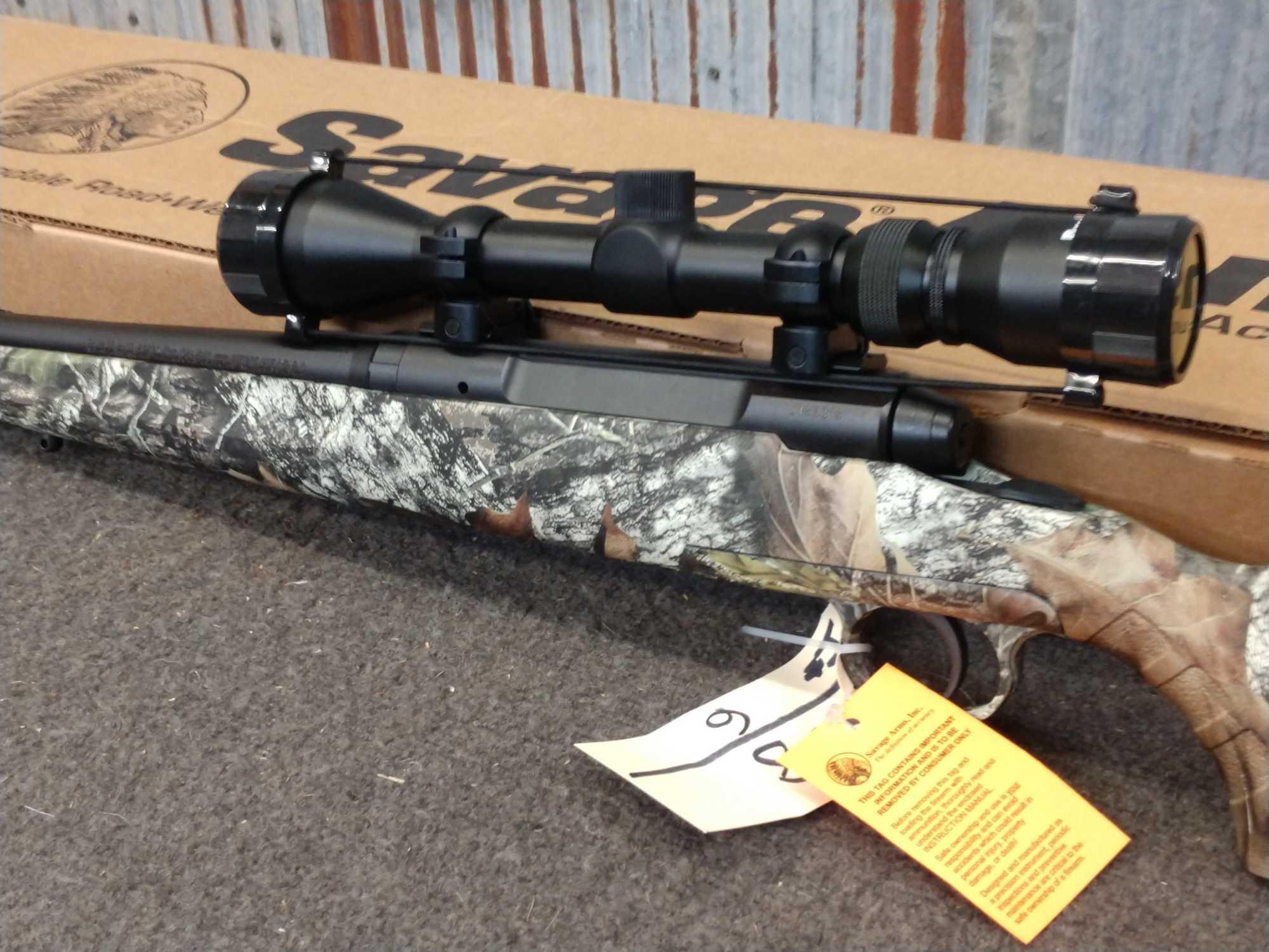 Savage Axis 25-06 bolt action rifle with scope new in the box