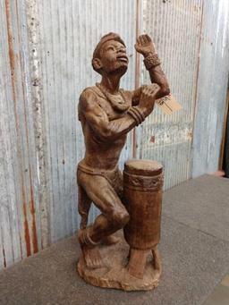 Hand carved African Ironwood Statue