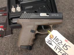 SCCY Model CPX3 .380 semi Auto Pistol