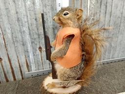 Hunting Squirrel Full Body Taxidermy