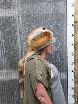 Red Fox Fur Mountain Man Hat