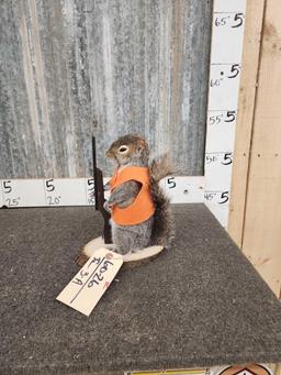 Hunting Squirrel Full Body Taxidermy