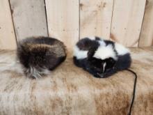 Skunk & Raccoon Fur Mountain Man Hats
