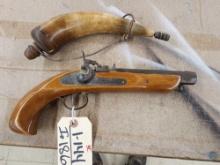 Black Powder Pistol & Powder Horn