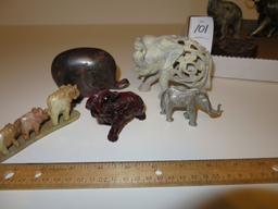 Boxlot of Elephants and Iron Paper Weight