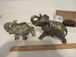 Boxlot of Elephants and Iron Paper Weight