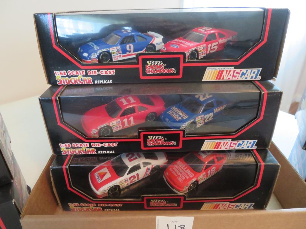 Lot of 8 NASCAR Die-Cast 2 Car Box Sets