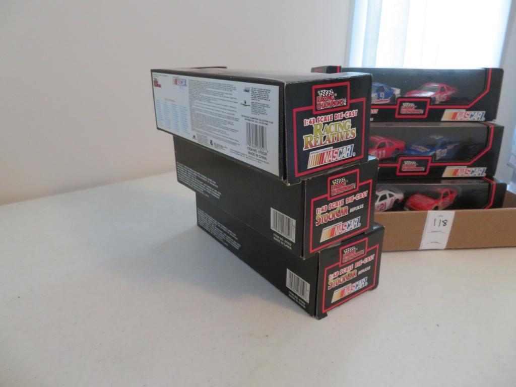 Lot of 8 NASCAR Die-Cast 2 Car Box Sets