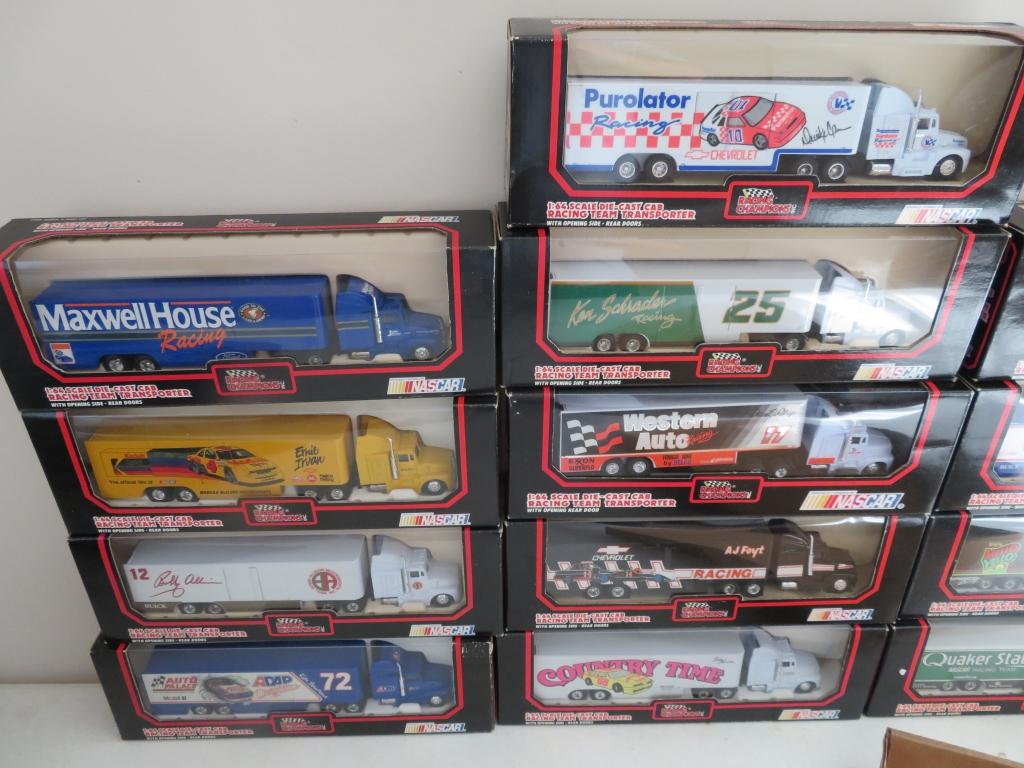 13 1:64 Scale Die-Cast Transporters