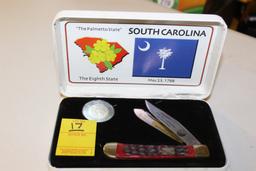 2000 South Carolina State Quarter and Knife Set