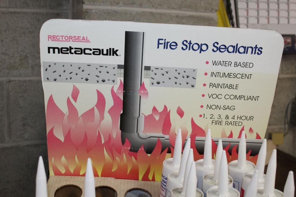 Rectorseal Metacaulk Fire Stop Sealants.