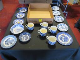 Lot of Collectible Plates Saucers & Cups