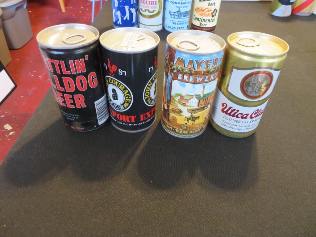 Lot of 20 Collectible Beer Cans