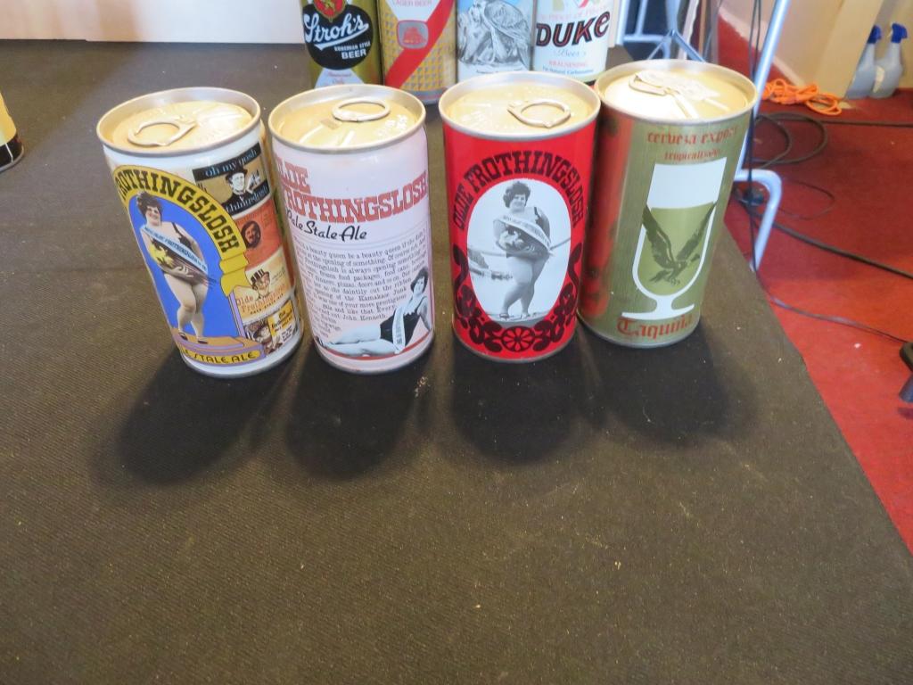 Lot of 20 Collectible Beer Cans