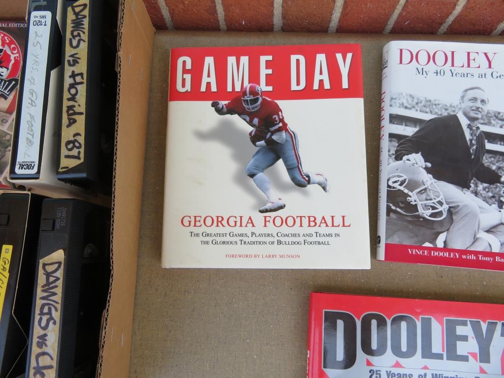 UGA VCR Tapes & Vince Dooley Books