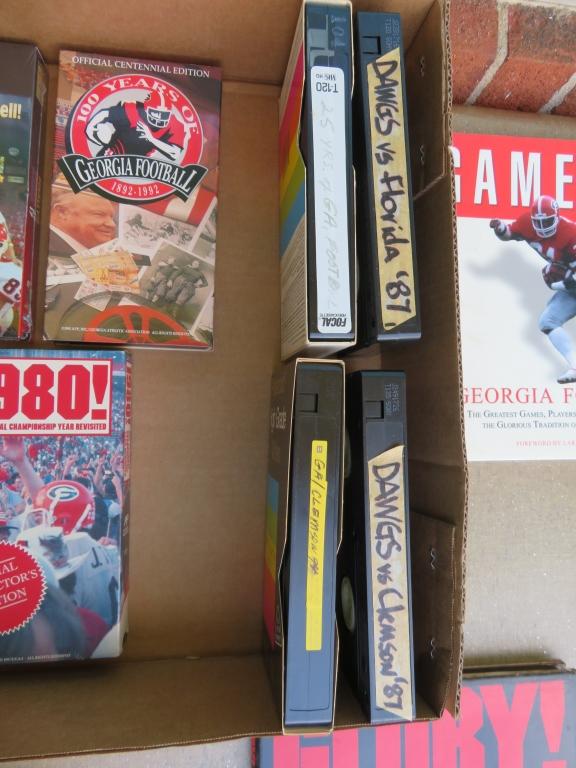 UGA VCR Tapes & Vince Dooley Books