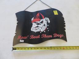 How" Bout Them Dogs Hanging Sign