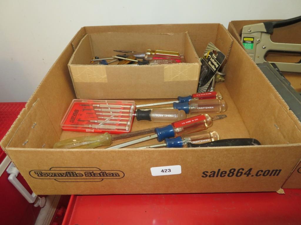 Lot of screw drivers