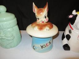 Lot of 3 Decoractive Cookie Jars