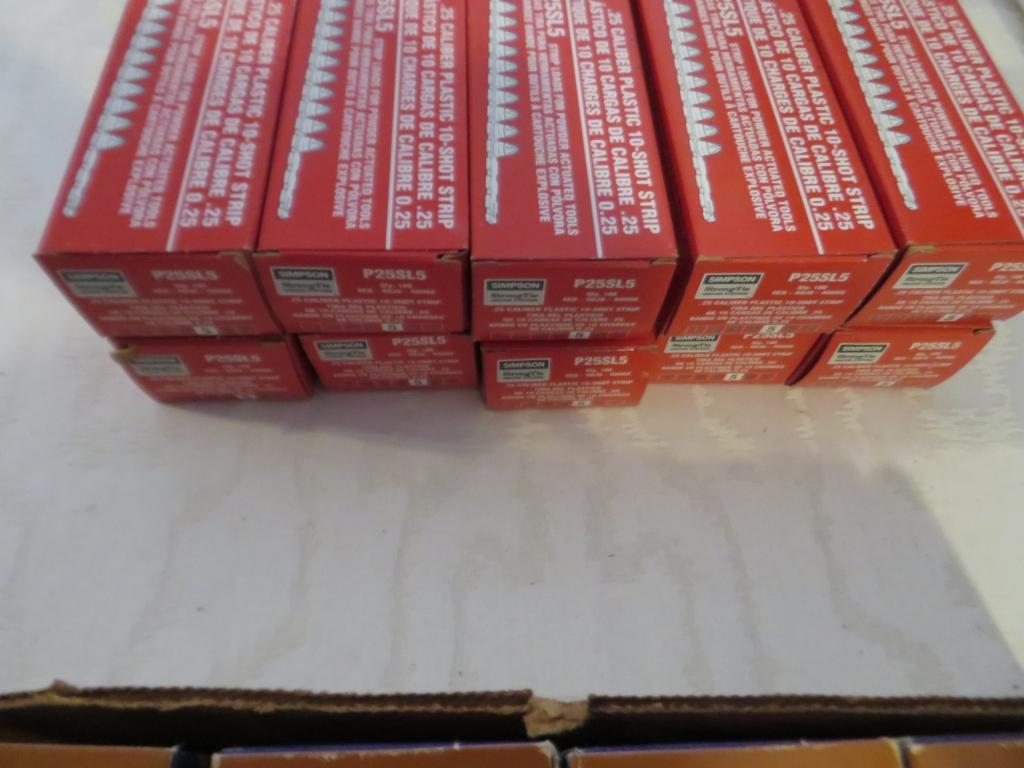 Lot of 10 boxes Simpson .25 Cal Plastic 10 shot st