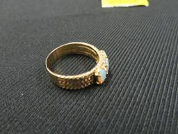 Ring 10 kt Yellow Gold w/ stones