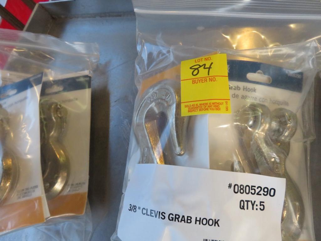 Lot of five 3/8 Clevis Hooks