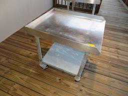 28 x 24 Stainless Rolling Cart