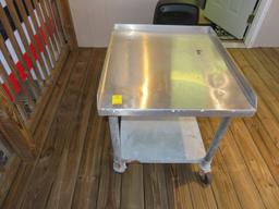 28 x 24 Stainless Rolling Cart