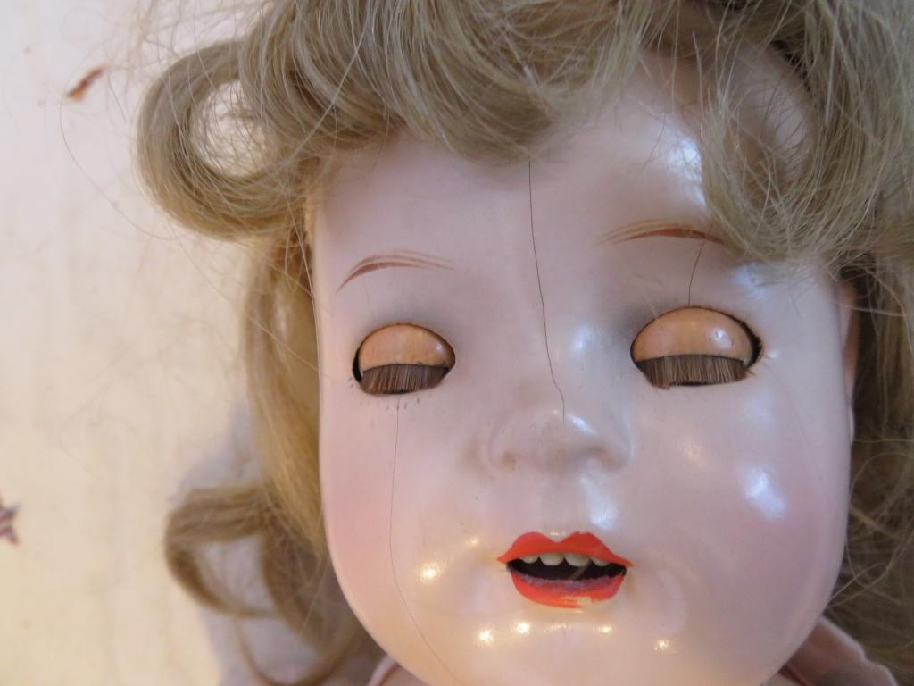 Vintage Doll in display case