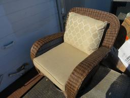 Hampton Bay Beacon Park Swivel Rocking Chair