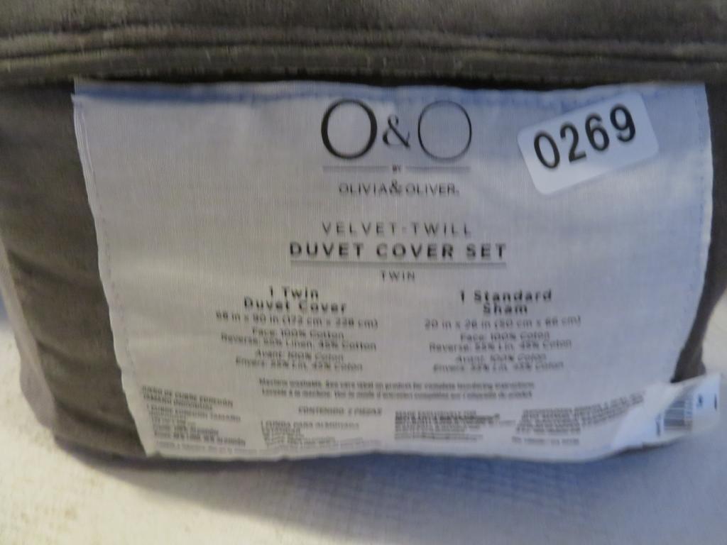 Olivia & Oliver Velvet Twill Duvet Cover Set