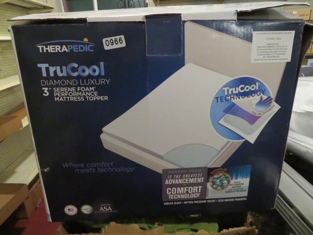 Therapedic Tru Cool 3 In Queen Mattress Topper