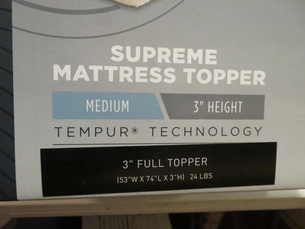 Tempurpedic Supreme Mattress Topper 3 in Full