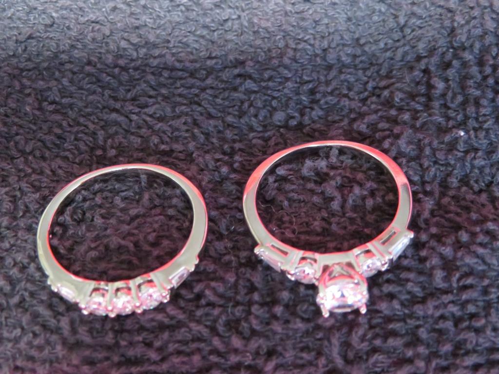 Sterling Silver Ring Set .925