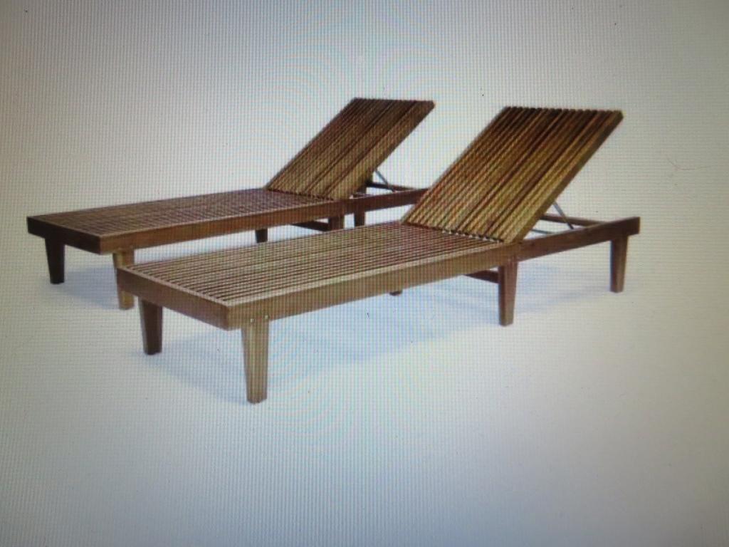 Pair of Noble House Teak Lounge Chairs