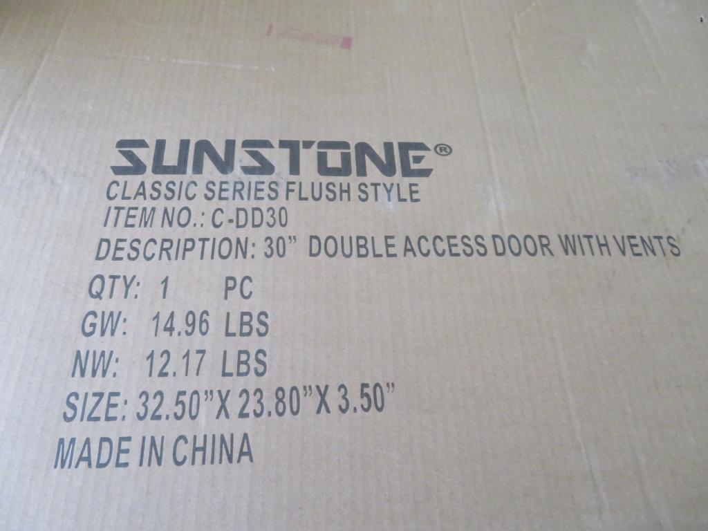 Sunstone 30" Stainless Double Vented Access Door